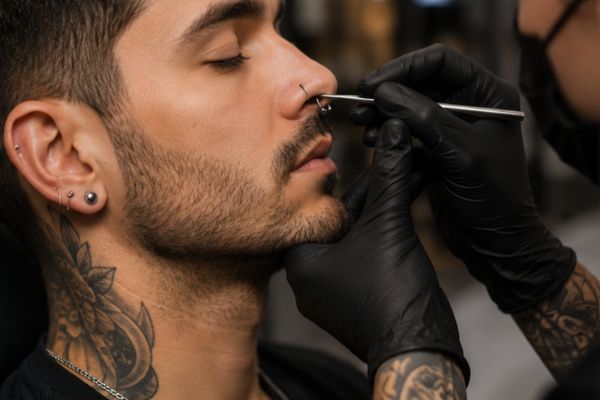 Men's Piercing at Seven Wonders Family Salon